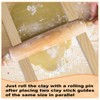 10pcs Pottery Rolling Guide Sticks, 5 Sizes Wooden Rolling Pin