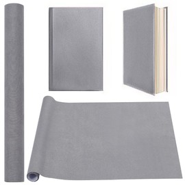 CRASPIRE 51 x 11.8 Inch Silver Gray Book Cloth Paper Backed Book Cover Suede Fabric Surface Bookbinding for Book Binding Supplies Scrapbooking Protector Book Cloth Album Adult DIY Crafts
