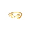 Elli Women's Maritime Basic Wave Ring in 925 Sterling Silver,