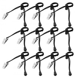 AvoDovA Backdrop Background Clips Holder, 12Pcs Background String Clips Holder, Adjustable Photography Background Support Clips for Photo Video Studio