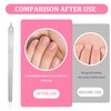 SNIRFAQM 5 Pcs Diamond Deb Nail Files with Sharp Pointed