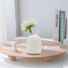 Set of 4 White Ceramic Vase for Flower, Small Decorative