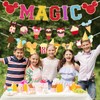 WooEver 22 Pcs Mouse Head Theme Banner Magic Mouse Birthday