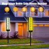 Double Side Solar Address Sign,Solar House Number for Yard with