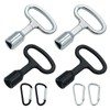Srup Set of 4 9 mm Metal Triangle Keys, Triangle