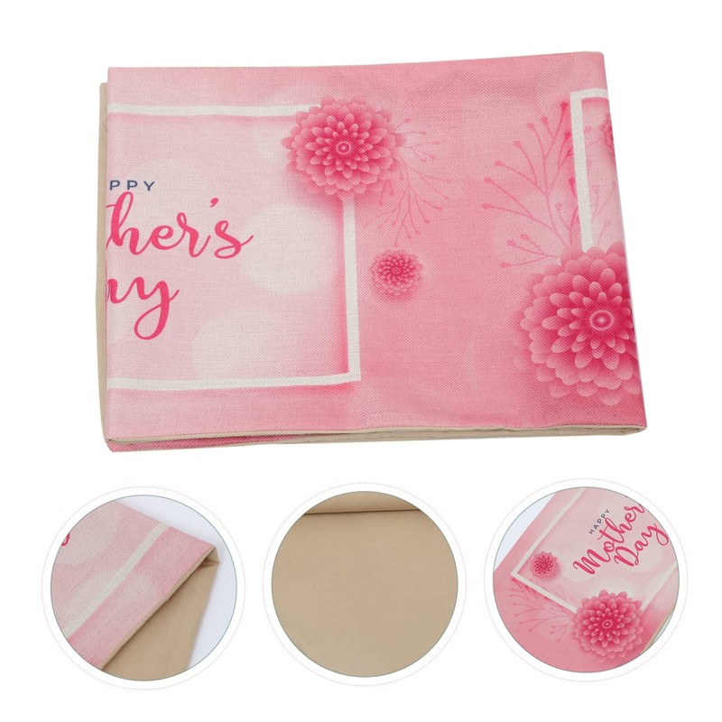 Zerodeko Mother's Day Themed Table Runner Decorative Table Cloth for