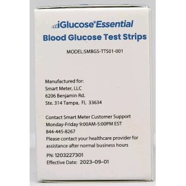 iGlucose Essential Test Strips 50 Count New in Box Expires 09/22/2025