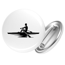Huuraa Ansteckbutton Rudern Rowing Geschenk Größe 59mm Rudern Accessoire
