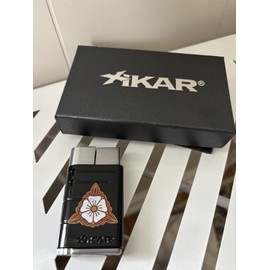 Xikar Black Mayflower Butane Cigar Windproof Refillable Lighter