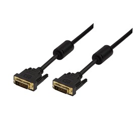 Logilink CD0001 DVI-D Dual Link Connection Cable with 2x Ferrite Core. 3 Meter Length, 3 Meter Length