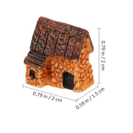 KITANDOVE 16pcs Micro Garden Miniature Ornaments Box Garden Miniature Village House Micro Landscape Fairy Garden Accessories Terrarium Figurine Random Style