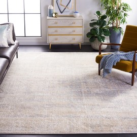 SAFAVIEH Adirondack Collection Area Rug - 9' x 12', Beige & Slate, Modern Abstract Design, Non-Shedding & Easy Care, Ideal for High Traffic Areas in Living Room, Bedroom (ADR207B)