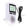 RUIZHI Digital Temperature Controller Sockets Heating Cooling Thermostat 250 V