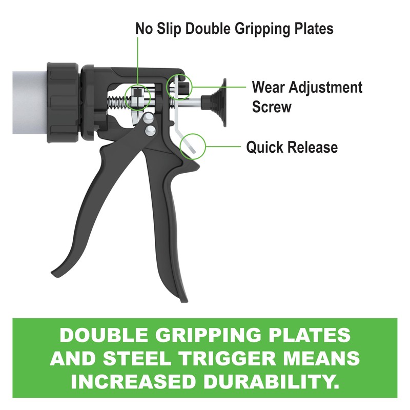 Albion Engineering Company B18S20 B-Line Manual Drive Sausage Caulking Gun,