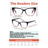 3-Pack Reading Glasses for Women Stylish Oprah Cat-Eye Spring Hinge
