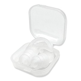 [Antibacterial] Ear Plugs (Shell Type), 2 Pairs (4 Pieces) + Case, Transparent