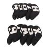 10pcs set PU Waterproof Golf Club Iron Cover Fine Sewing