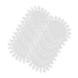 Housoutil 30pcs Transparent Oval Nail Display Board for Nail Art Practice Color Sample Plate for Salons Schools and Home Use for Training and Demonstrations