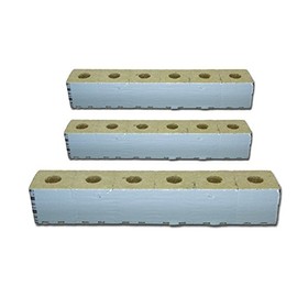 Grodan Delta 10 Wrapped GRO-Blocks 4" x 4" x 4" with Holes 18 Cubes per Pack
