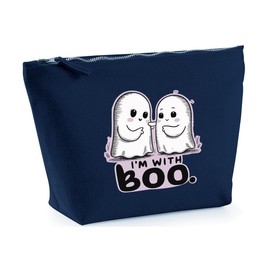 Hippowarehouse I'm with Boo Printed Make up Cosmetic wash Bag 18x19x9cm