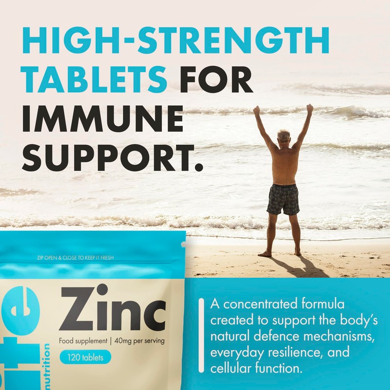 Zinc 40mg - 4+ Month’s Supply - High Strength 120