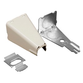 Legrand Wiremold B-17 Metal Raceway for Extending Power, 500 Series, Transition Fitting for 1/2" Conduit, Ivory (1 Pack)