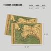 Alaska, (1897), Panoramic Map (4x6 Birch Wood Postcards, 2-Pack Stationary,