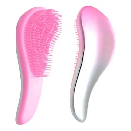 Set 2 Cepillo Desenredante Con Glitter Color Rosa