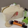 'Robin' Canvas Wash Bag/Makeup Case (CS00033552)