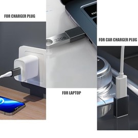 Pastall - Juego de 4 adaptadores USB 3.1 actualizados, tipo C a USB A cargador convertidor