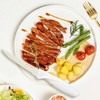 LIN ZHI REN Steak Knives,Serrated Steak knife,High-Carbon Stainless Steel,Ergonomic Handles,For