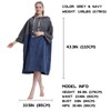 Hiturbo Changing Robe, Absorbent Quick Dry Surf Poncho, 3/4 Sleeve