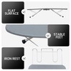 2023 Reinforced Tabletop Ironing Board,Portable Iron Board with Iron Rest,