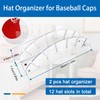 TKODNYD Half-Round Cap Stand for Baseball Caps, 2 Pieces No