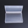 20 Slot Empty Storage Box for Nail Drills Transparent Acrylic