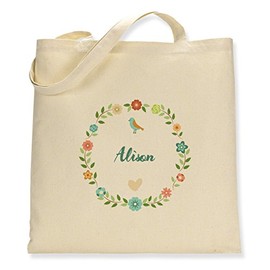 Simply Wallart Make it Love it Sell It - Floral Alison - Canvas Tote Bag, Double Sided