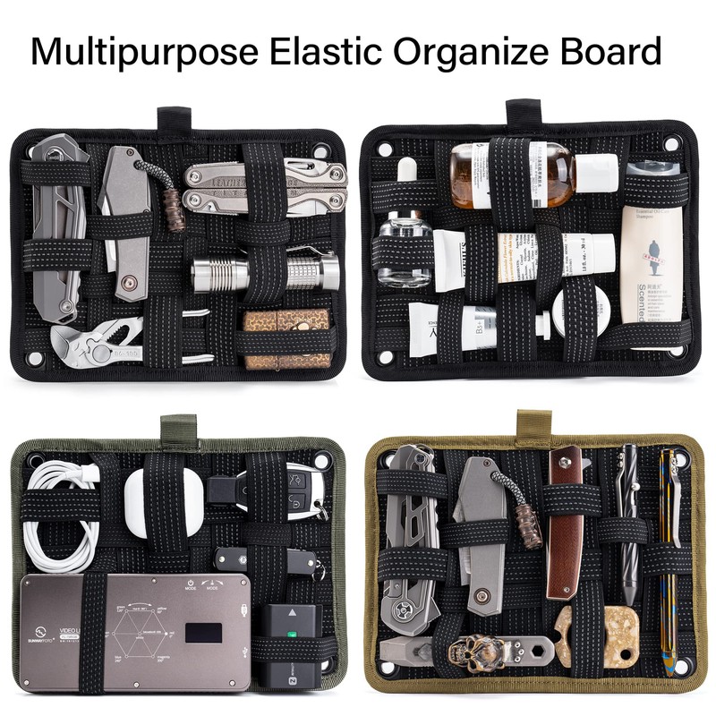 TACTICAL_GEEK TCM4 Mini EDC Organiser Board, Backpack Accessories with Smooth