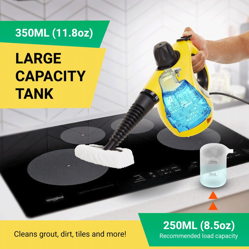 Comforday Multi-Purpose Steam Cleaner with 9-Piece Accessories, Perfect for Stain