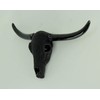 Black Beaded Bull Western Steer Skull Wall Decor