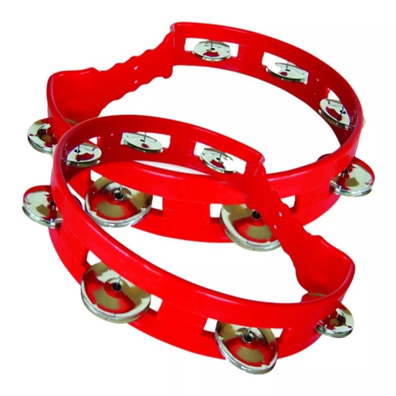 Hacer y Aprender 2 Panderos De Plástico Grande 22 Cm,