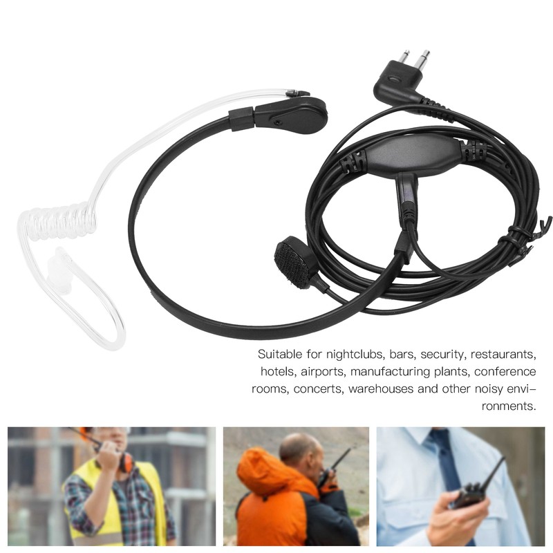 2 Pin Walkie Talkie Earpiece Noise Canceling Headset with MIC