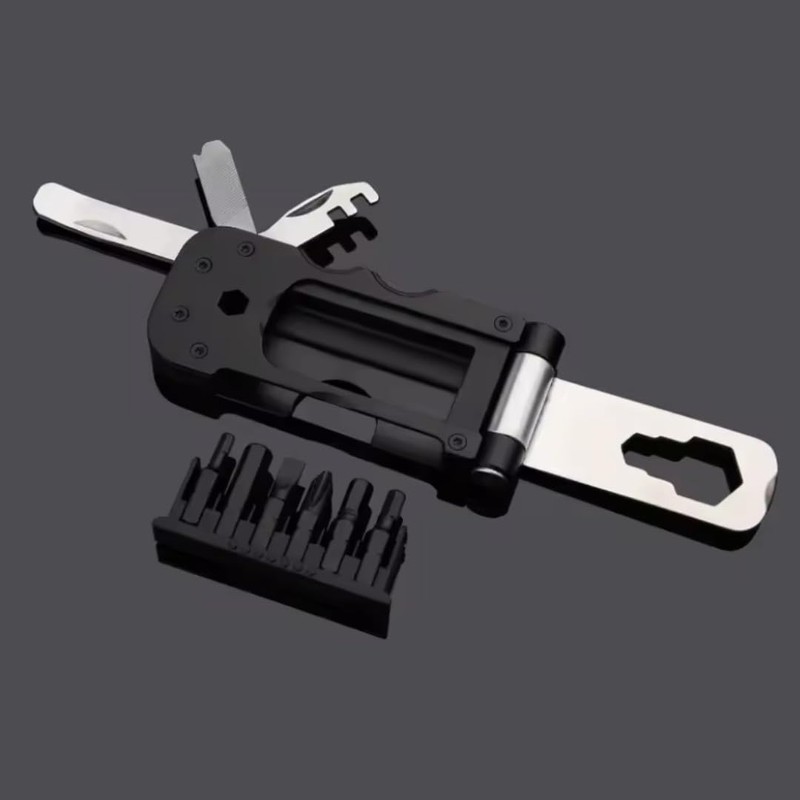 Pocket Bike Bicycle Repair Kit with Bit Set Compact Multifunction