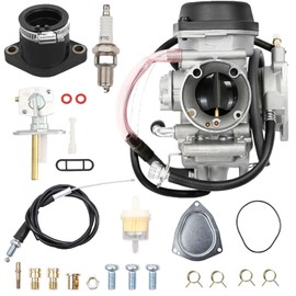 YFM350 Carburetor Fits 2004-2013 Yamaha Raptor 350 YFM350 Carb YFM350R YFM350RSE YFM350RSE2 with Spark Plug&Intake Manifold Boot