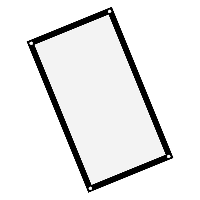 White Projection Screens, Wrinkle-Free White Projector Screen, 16:9 Thickened, Portable,
