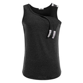 Deyeek Post Shoulder Surgery Shirts Women Tear Away Tank Tops After Rotator Cuff Surgery Clothes Adaptive Hosptial Gowns