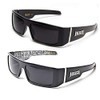 Locs Gangsta Sunglasses Various Combos 58 Style (2 Pack Black