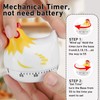 YYMTTOR Cute Kitchen Timer, Chicken Countdown Mechanical Timer, 60 Minutes
