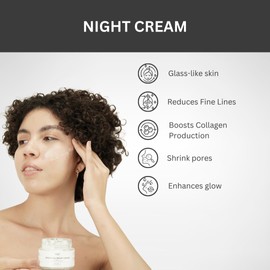 Avyya Essential Night Cream | Enriched with Ginseng & Niacinamide for even skin tone | Reduces fine lines,wrinkles,dark spots & pigmentation | Hydrates & brightens | Suitable for all skin types.
