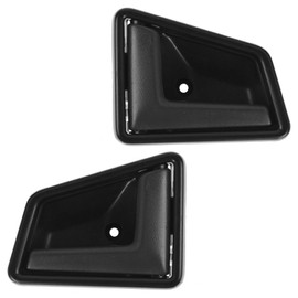 TRQ Black Front Interior Door Handle Pair Inside Set for 89-98 Suzuki Sidekick