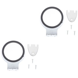 FRCOLOR 2 Pcs Hair Dryer Holder Hair Dryer Hanger for Bathroom Hair Dryer Stand Hair Dryer Support Wall Mount Wall Bracket Electric Hair Dryer Rack Hair Care Modeling Frame Stainless Steel